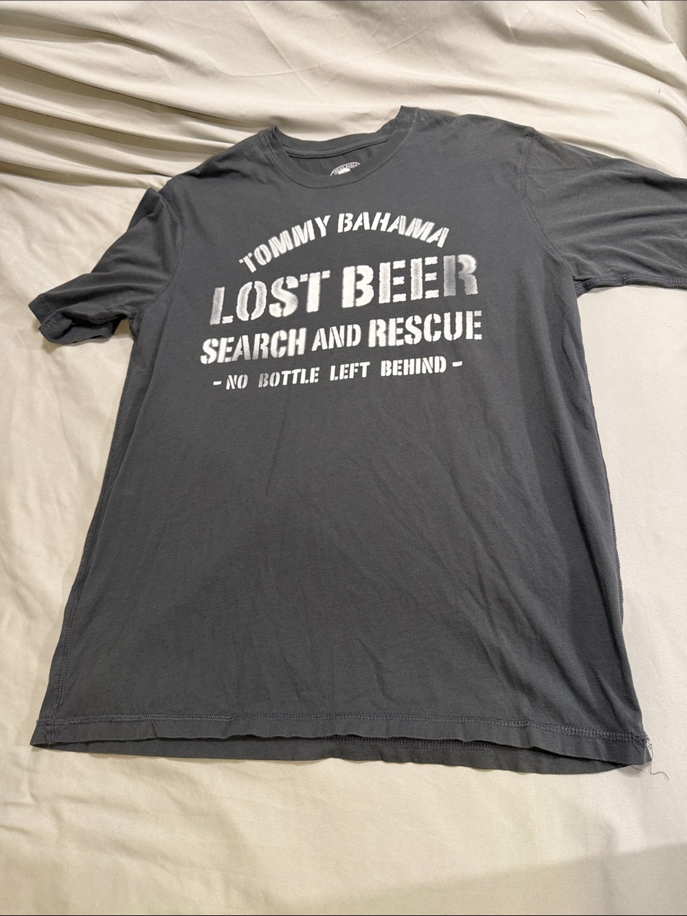 Tommy Bahama Charcoal 'Lost Beer' Short-Sleeve Graphic Tee